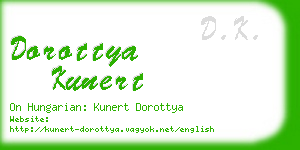 dorottya kunert business card